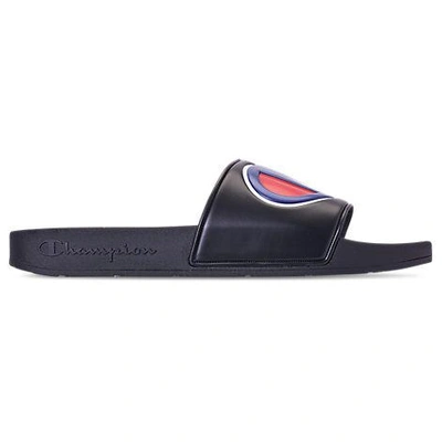 Shop Champion Ipo Slide Sandals In Black/black