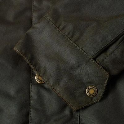 Barbour Netherley Wax Jacket In Green | ModeSens