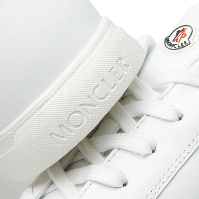 Shop Moncler La Monaco Tricolour Tab Sneaker In White