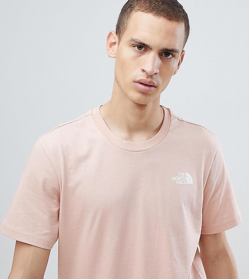 the north face t shirt pink