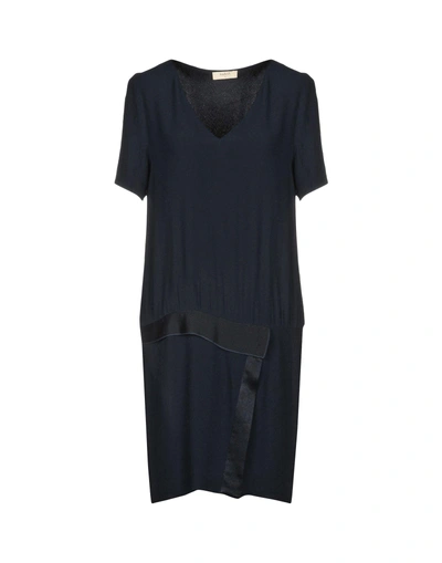 Shop Ba&sh Short Dresses In Dark Blue