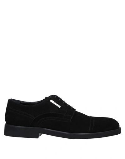 Shop Alessandro Dell'acqua Laced Shoes In Black