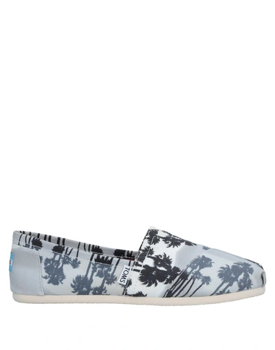 Shop Toms Loafers In Grey