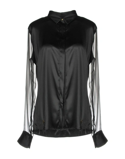 Shop Philipp Plein Solid Color Shirts & Blouses In Black