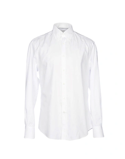 Shop Brunello Cucinelli Solid Color Shirt In White