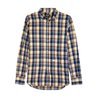 Shop Dsquared2 Checked Cotton Shirt In Multicoloured