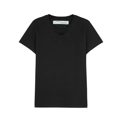 Shop Off-white Arrows Black Cotton T-shirt