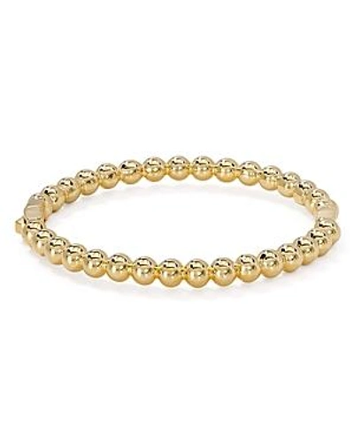 Shop Kate Spade New York Ball Hinged Bangle Bracelet In Gold
