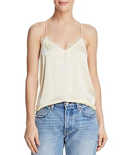 Shop Cami Nyc Silk Racerback Camisole In Butter