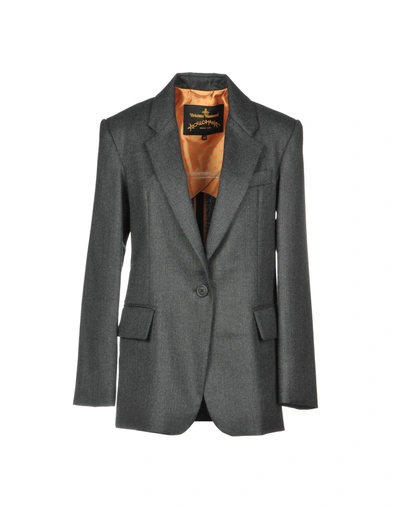 Shop Vivienne Westwood Anglomania Blazers In Lead
