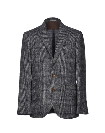 Shop Brunello Cucinelli Suit Jackets In Blue