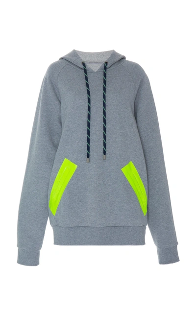 Shop Maison Margiela Cotton Tape Sweatshirt In Grey