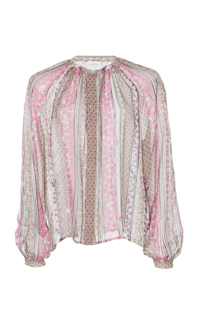 Shop Giambattista Valli Elegant Silk Blouse In Print
