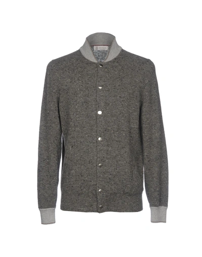 Shop Brunello Cucinelli Cardigan In Grey