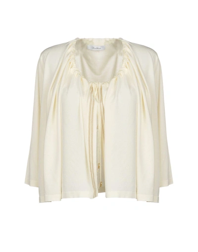 Shop Max Mara Cardigan In Ivory