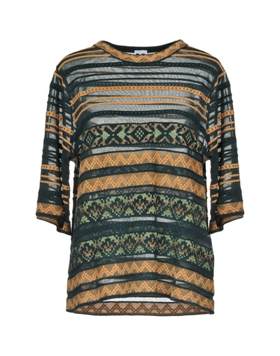Shop M Missoni Sweaters In Dark Green