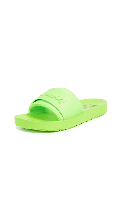 Shop Puma Fenty X  Surf Slides In Green Gecko/green Gecko
