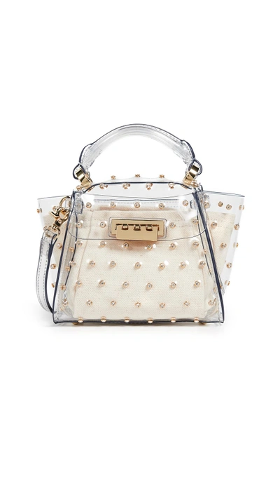 Zac Zac Posen Eartha Mini Crystal Lady Top Handle Bag In Clear | ModeSens