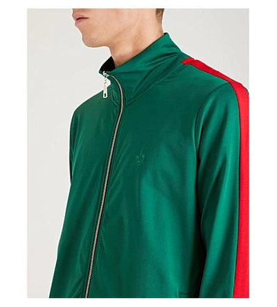 Shop Criminal Damage Carnaby Sports-jersey Track Jacket In Olive Red
