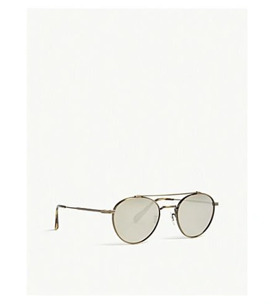 Shop Oliver Peoples Watts Sun Phantos Sunglasses In Gold