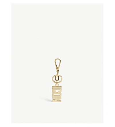 Shop Dsquared2 Icon Keyring In Gold