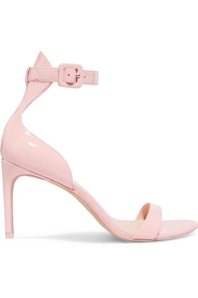 Shop Sophia Webster Nicole Patent-leather Sandals In Neutral