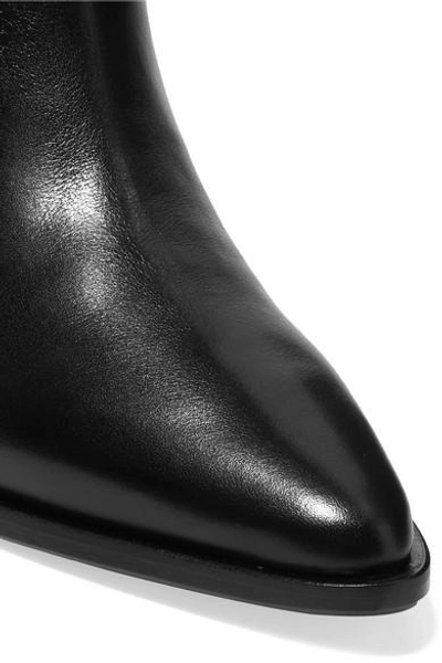 Shop Isabel Marant Dawyna Studded Leather Ankle Boots In Black