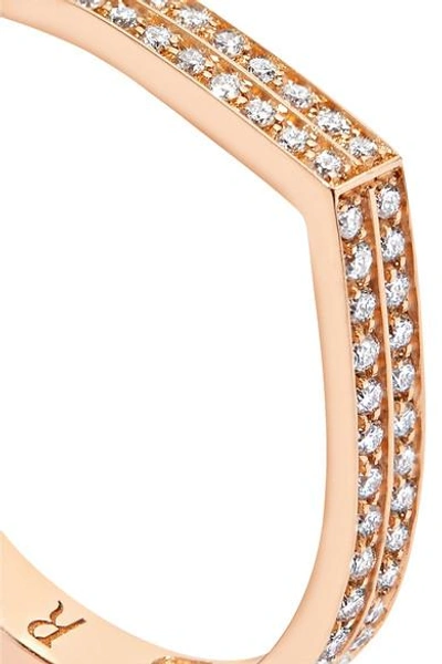 Shop Repossi Antifer 18-karat Rose Gold Diamond Ring