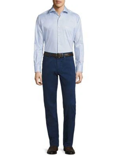 Peter Millar Crown Sateen Stretch Five-pocket Trousers In Cape Red