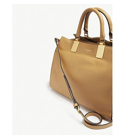 Shop Kurt Geiger Camel Brown Emma Leather Tote Bag