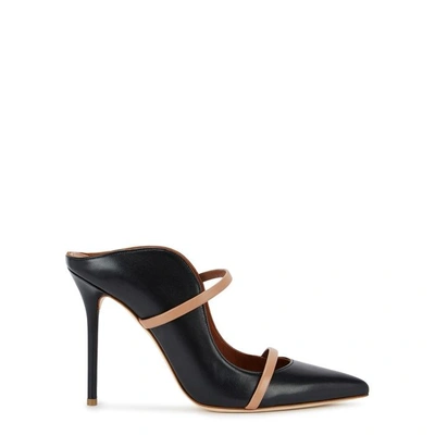 Shop Malone Souliers Maureen 100 Black Leather Mules