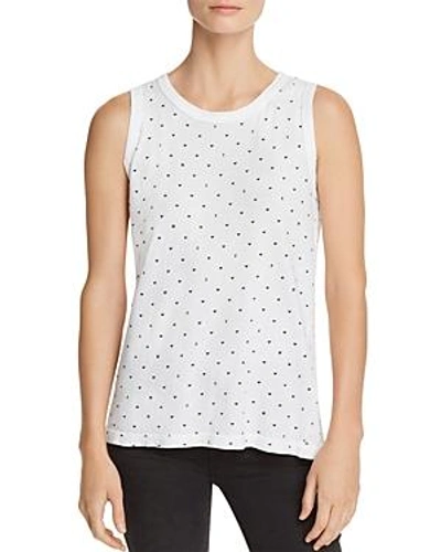 Shop Current Elliott Current/elliott The Easy Heart Print Muscle Tank In Amour Hearts Sugar