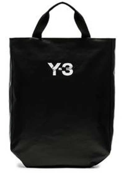 Shop Y-3 Yohji Yamamoto Logo Tote In Black