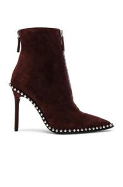 Shop Alexander Wang Suede Eri Boots In Purple