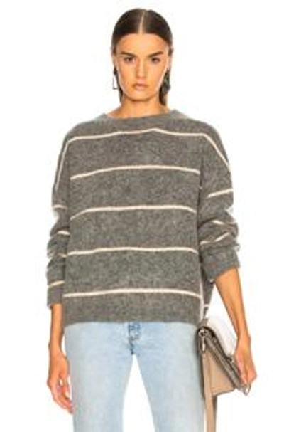 Shop Acne Studios Rhira Mohair Sweater In Grey