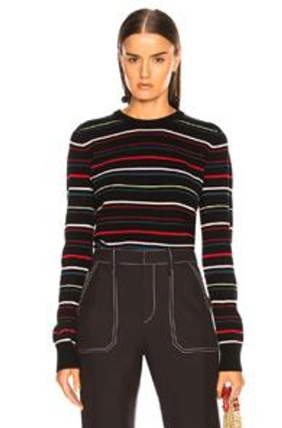 Shop Equipment Shirley Stripe Sweater In Black