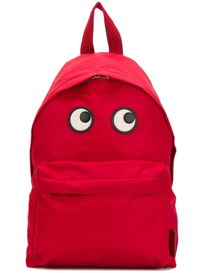 Shop Anya Hindmarch Eyes Backpack - Red