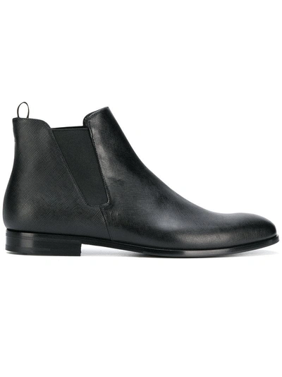 Shop Prada Short Chelsea Boots - Black