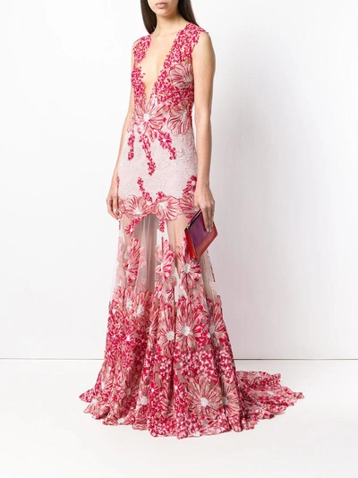 Shop Olvi's Lace-embroidered Maxi Dress
