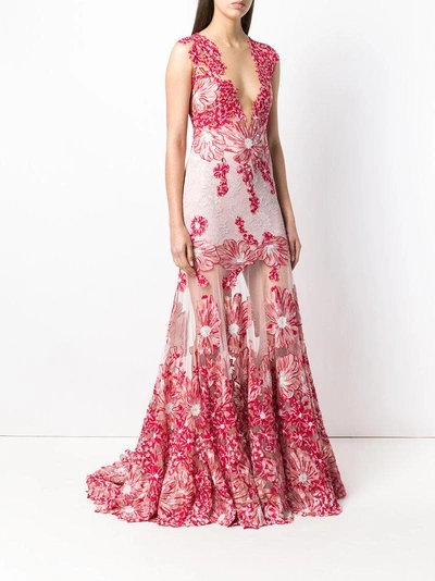 Shop Olvi's Lace-embroidered Maxi Dress