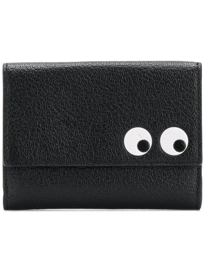 Shop Anya Hindmarch Compact Eyes Wallet - Black