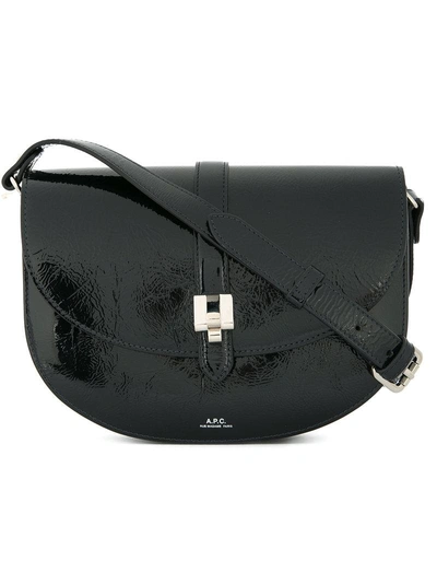 Shop Apc A.p.c. Isilde Saddle Bag - Black