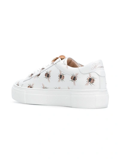 Shop Kennel & Schmenger Bee Print Sneakers In White