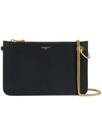 Shop Givenchy Top Handle Clutch Bag - Black