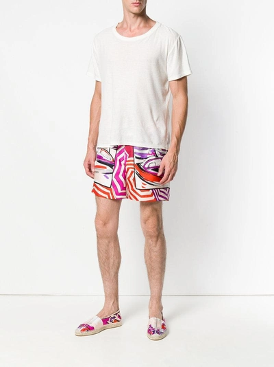 Shop Emilio Pucci Saint Tropez Print Shorts - Multicolour