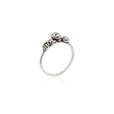 Lee Renee Loveliness Of Ladybirds Ring - Silver