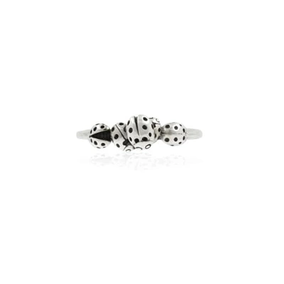 Lee Renee Loveliness Of Ladybirds Ring - Silver