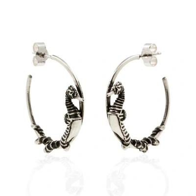 Lee Renee Seahorse Hoop Earrings – Silver
