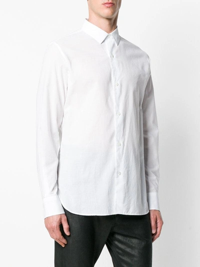 Shop Ann Demeulemeester Classic Cotton Shirt - White