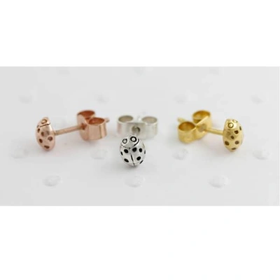Lee Renee Ladybird Earring Single/wings Closed - Gold